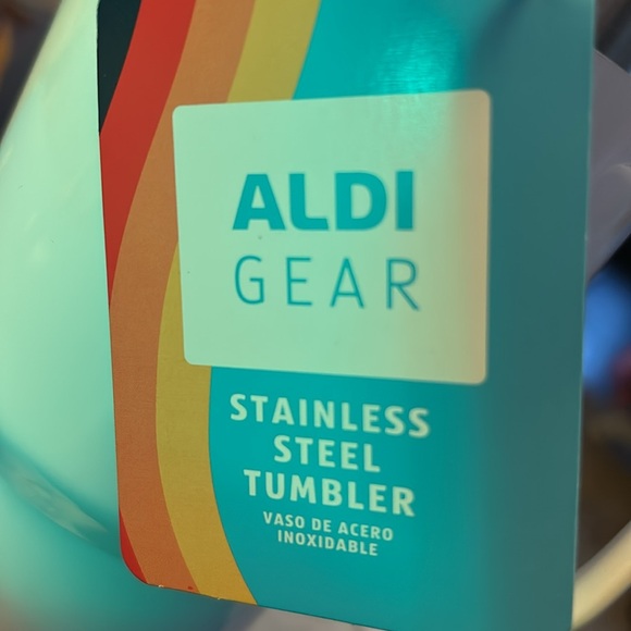 ‼️SOLD‼️ Four ALDI Gear Stainless Steel Tumblers with Straws NWT Blue & White - Picture 13 of 13
